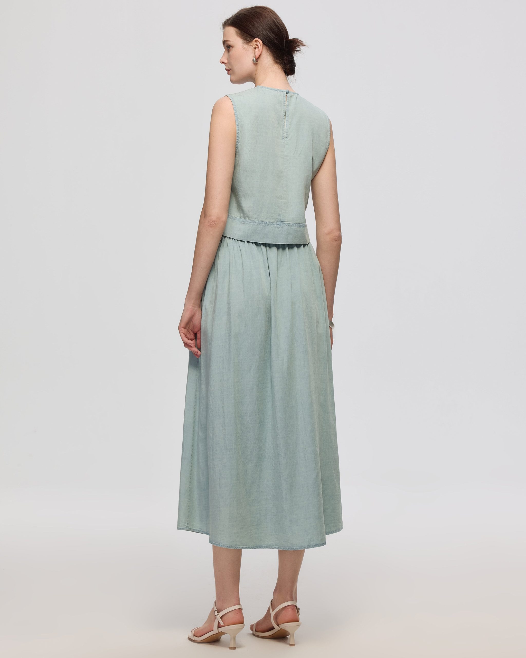 Amaia Pleated Maxi Skirt - Image 2