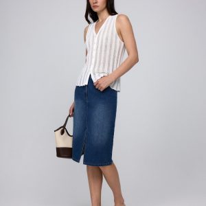 Denim Atelier Midi Skirt