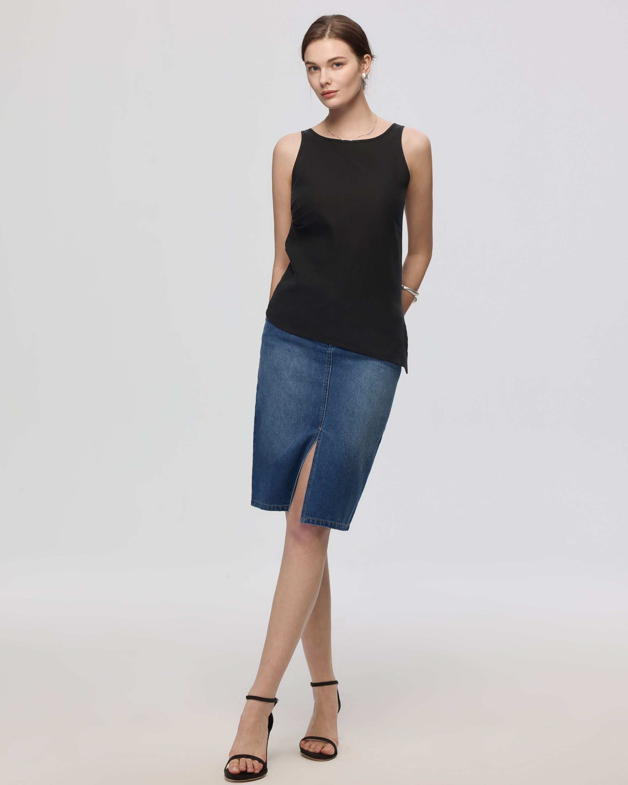 Denim Atelier Midi Skirt - Image 4
