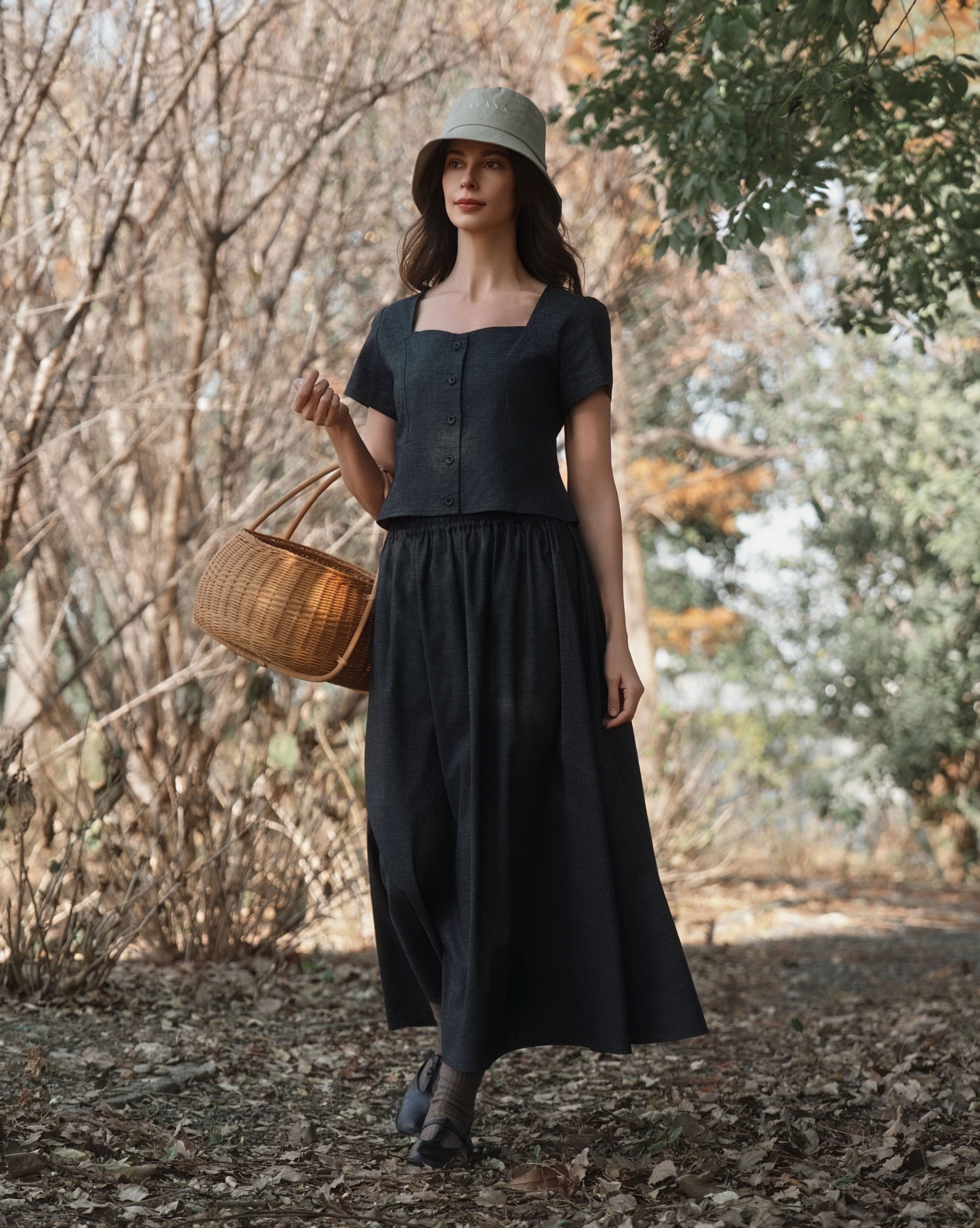 Juana Hemp Blend Maxi Skirt - Image 4